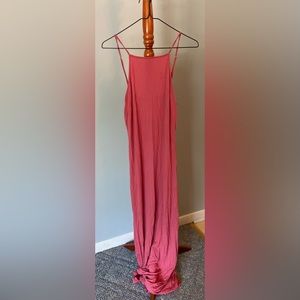 Pink maxi dress